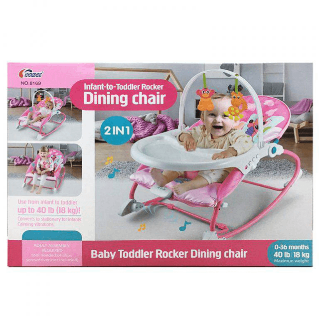 Baby Rocker Pink With Daining Chair