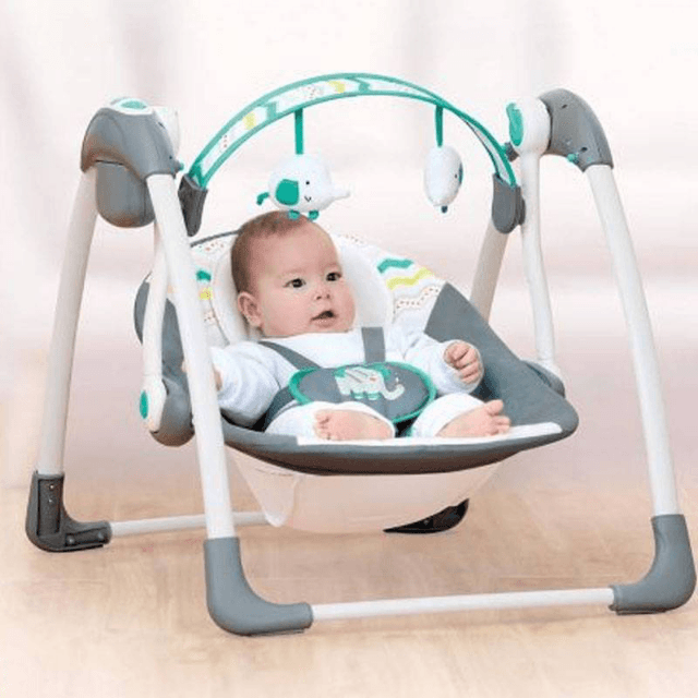 Mastela Deluxe Portable Baby Toddler Swing – Blue
