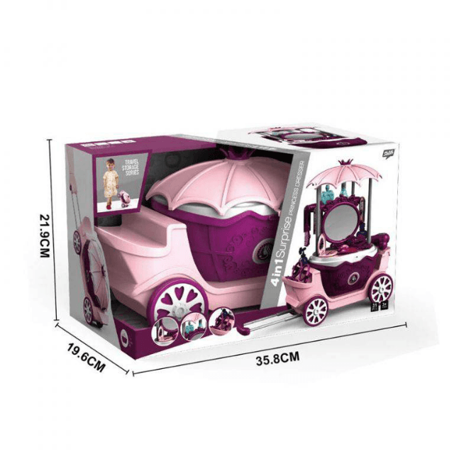 4 IN 1 surprise princess dresser toy for kids